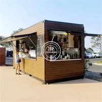 Récipient de restauration rapide personnalisé Popup Shop Conteneur mobile Café Bar Kiosque alimentaire mobile avec cuisine à vendre