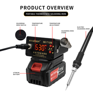 Drahtlose wiederauf ladbare kleine DIY Hand lötkolben Set Haushalts werkzeuge Innen heizung Lithium batterie Praktisch zum Löten - Product Image 5