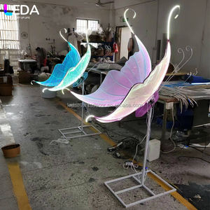 LEDA nuovo Design LED <span class=keywords><strong>farfalla</strong></span> a coda di rondine leggere che si muovono le farfalle rosa <span class=keywords><strong>blu</strong></span> incandescenti si distinguono per la decorazione di nozze per feste - Product Image 6