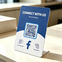 Tarjeta RFID NFC NT213/215/216 de 13.56MHz ISO PVC, Tarjeta de Visita Impermeable, Código QR Personalizado, Tarjeta de Visita con Soporte para Compartir en Redes Sociales
