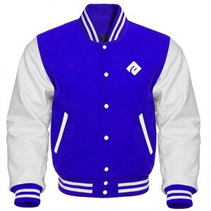 Custom Baseball Jacket With Custom logo Man Cropped <b>Wool</b> Wholesale Blank Custom Printing logo Baseball Jacket Varsity Jacket - Product Image 1