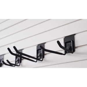 JH-Mech Garden <strong>Hose</strong> Hanger With Lock Mechanism Robust Space Efficiency Wide Application Lockable Metal Slatwall Hooks - Product Image 3