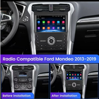 Autoradio sans fil CarPlay Android 13 pour Ford Mondeo Fusion 2013-2019, navigation GPS, système intelligent de voiture