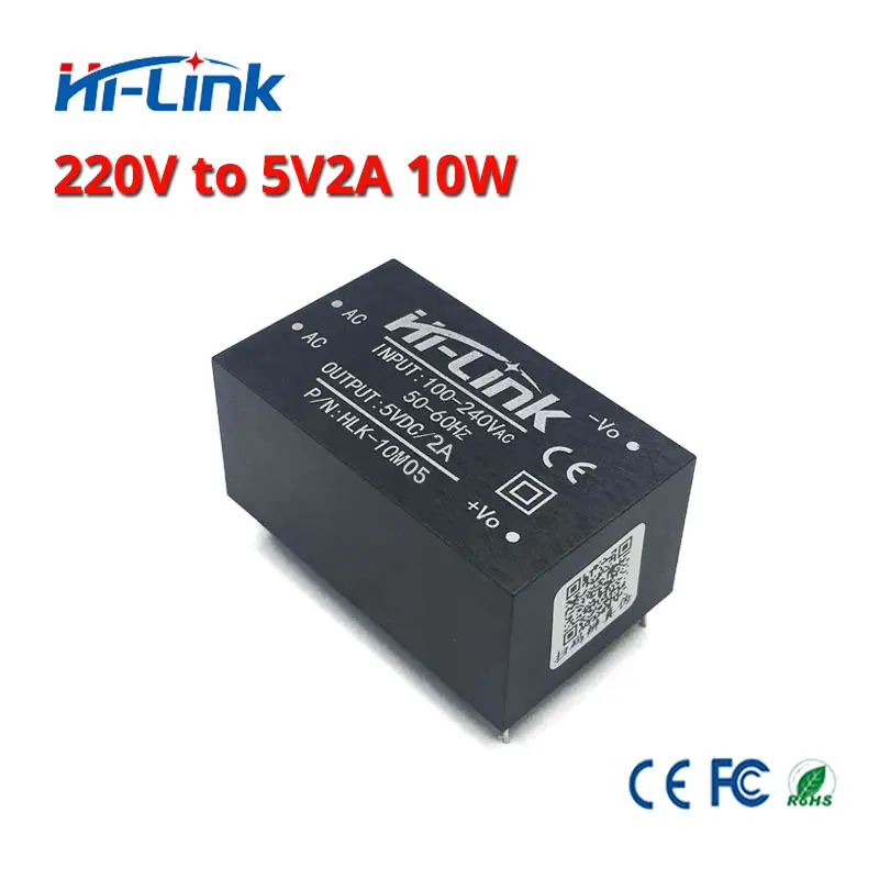 Input 220V Output 5V 2A 10W power line communication module HLK-10M05 AC to DC 5v 10w 2A Step Down mini Power Supply Module