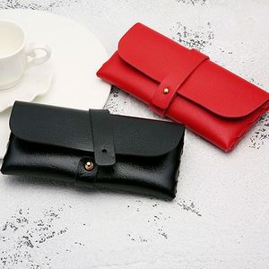 Étui à lunettes portable en cuir souple pour femmes avec logo personnalisé, accessoires de mode, étui à lunettes de soleil, étui à lunettes, boîte à lunettes - Product Image 1