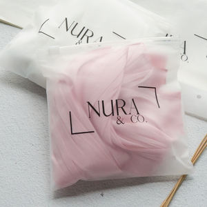 <b>Transparent</b> Recyclable Plastic Ziplock Tote <b>Bag</b> with Zipper Seal LDPE Material Polythene Pouch - Product Image 5