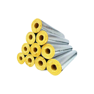 Tube en laine de verre avec revêtement en aluminium, résistant à l'humidité, isolation phonique, laine de verre pour tuyauterie - Product Image 1