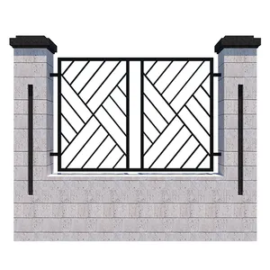 Recinzione per ringhiera in ferro battuto in acciaio zincato villa anti-salita per esterni rete metallica con recinzione da giardino