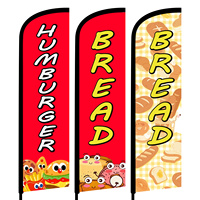 Banderoles promotionnelles personnalisables en polyester grand format pour l'extérieur, avec mâts en aluminium, imprimées numériquement pour les événements sportifs, les événements corporatifs et les usages sur la plage.