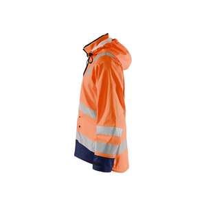 BLAKLADER - 4327200553894XL Chaqueta de lluvia Hi-Vis Nivel 3 Naranja/Azul marino-EAN 7330509667040 PROTECCIÓN PARA TODOS LOS TIEMPOS - Product Image 4