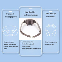 Masajeador de cuello y hombro eléctrico para amasar, masajeador de cuello, chal, masajeador de hombro trapecio con función de compresa caliente temporizada