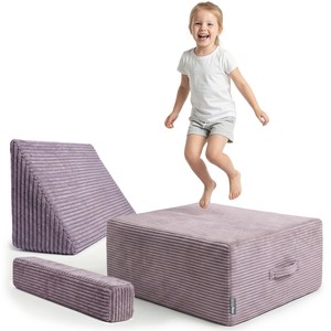 Sofá Infantil de Espuma Comprimida al Vacío en Caja, con Cubierta de Tela de Pana, Sillón con Trampolín para Niños, Logotipo Personalizado - Product Image 3