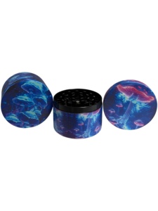 Round Zinc Alloy Manual Modern <b>Herb</b> <b>Grinder</b> 63mm with Full Printed Art Design for Accessory - Product Image 2