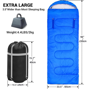 <span class=keywords><strong>Sac</strong></span> de <span class=keywords><strong>couchage</strong></span> <span class=keywords><strong>compact</strong></span> pour adulte, <span class=keywords><strong>ultra</strong></span>-léger et portable, en polyester, pour le camping en plein air en hiver - Product Image 2