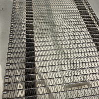 Horno de secado Cinta transportadora de acero inoxidable 304 para transporte de alimentos, cinta transportadora de enlace de varilla de metal