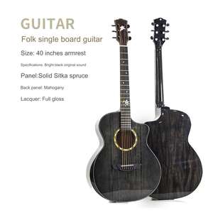 41 pollici nuova scheda singola <span class=keywords><strong>chitarra</strong></span> acustica brillante faccia di abete rosso folk <span class=keywords><strong>chitarra</strong></span> acustica all'ingrosso 36 pollici chitarre per gli studenti - Product Image 5