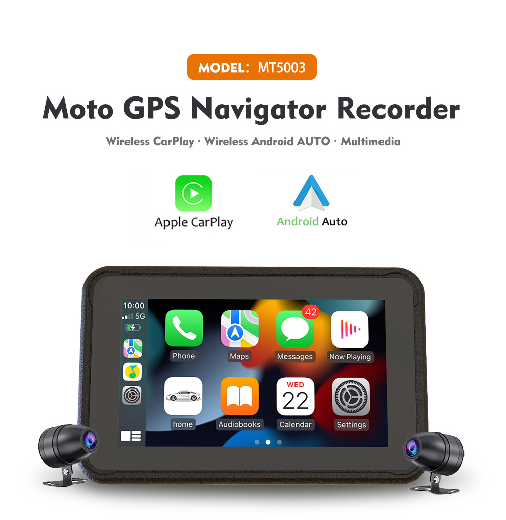 Karadar MT5003 Motorcycle Carplay - Android Auto GPS Nav