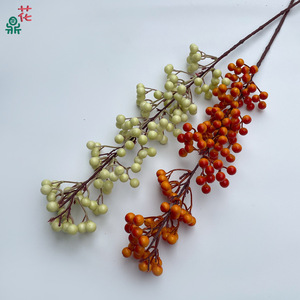 Branches artificielles de houx haut de gamme, 6,9 pouces, pliables, en soie, pour décoration intérieure, ornement de Noël - Product Image 3