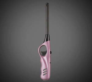 Briquet à gaz extérieur en acier inoxydable rechargeable par USB, torche à jet sans flamme coupe-vent pour barbecue, cuisine, bougies - Product Image 1