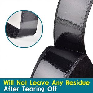 Bande auto-agrippante double face en nylon écologique 0,36 po x 75 pi (10 mm x 23 m) – Fixation textile auto-adhésive résistante à la chaleur, personnalisable et ajustable - Product Image 4
