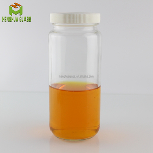 12oz 360ml Vòng MứT ThủY Tinh Jar miệng rộng mật ong lọ thủy tinh <span class=keywords><strong>Paragon</strong></span> 350ml nước trái cây thực phẩm uống lưu trữ Jar chai với nắp nhựa - Product Image 1
