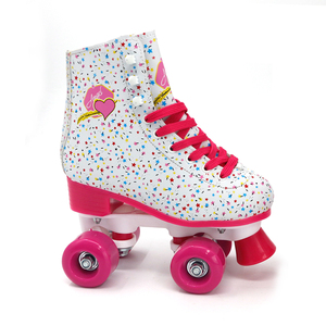 Patins à roulettes à Double rangée colorés, bon marché, <span class=keywords><strong>quatre</strong></span> roues en PVC PU, frein sensible sûr, LED, lumière, pour enfants débutants, 2022 - Product Image 5