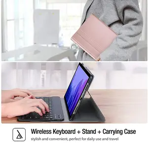 Galaxy Tab A8 10.5 Inch 2022 Keyboard Case, Beschermhoes Met Afneembaar Draadloos Toetsenbord Voor Samsung Galaxy Tab A8