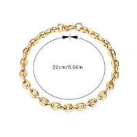 Bracelet imperméable en forme de grains de café, résistant au ternissement, bijou de luxe pour femme, bracelet esthétique pour femme