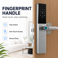 Serrure de porte intelligente à empreinte digitale et mot de passe, pour extérieur et intérieur, avec carte mémoire, pour une sécurité accrue