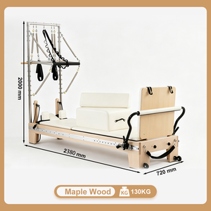Reformer de Pilates de Aluminio Personalizado en Color, Ajustable para Propietarios de Marcas, Cama Profesional para Ejercicios de Core, Opciones de Marca Privada/Logotipo - Product Image 2