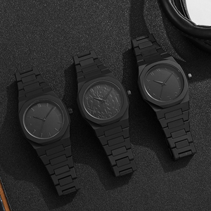 Montre Tendance Noire à Quartz pour Homme avec Cadran Arabe, Cadeau, Vente en Gros, Personnalisée, Montre-Bracelet Arabe pour Homme - Product Image 4