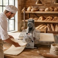 Machine à étaler la pâte pliable en acier inoxydable pour le pain, les toasts, les pâtisseries, les croissants, pour les boulangeries