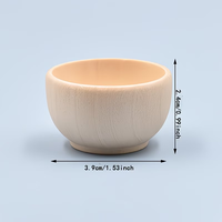 Mangkuk kayu buatan tangan Tambahkan Pola Favorit Anda Dekorasi Meja yang Kompak dan Indah mangkuk kayu mini