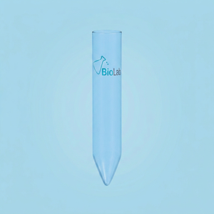 Tubos de Centrífuga con Fondo Cónico, Tubo de Ensayo de Vidrio Boro 3.3 Azul, Tubo Transparente para Muestras de Laboratorio - Product Image 1