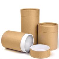 Tube en papier kraft écologique pour emballage de t-shirt boîte d'emballage de sous-vêtements chaussette ronde personnalisée