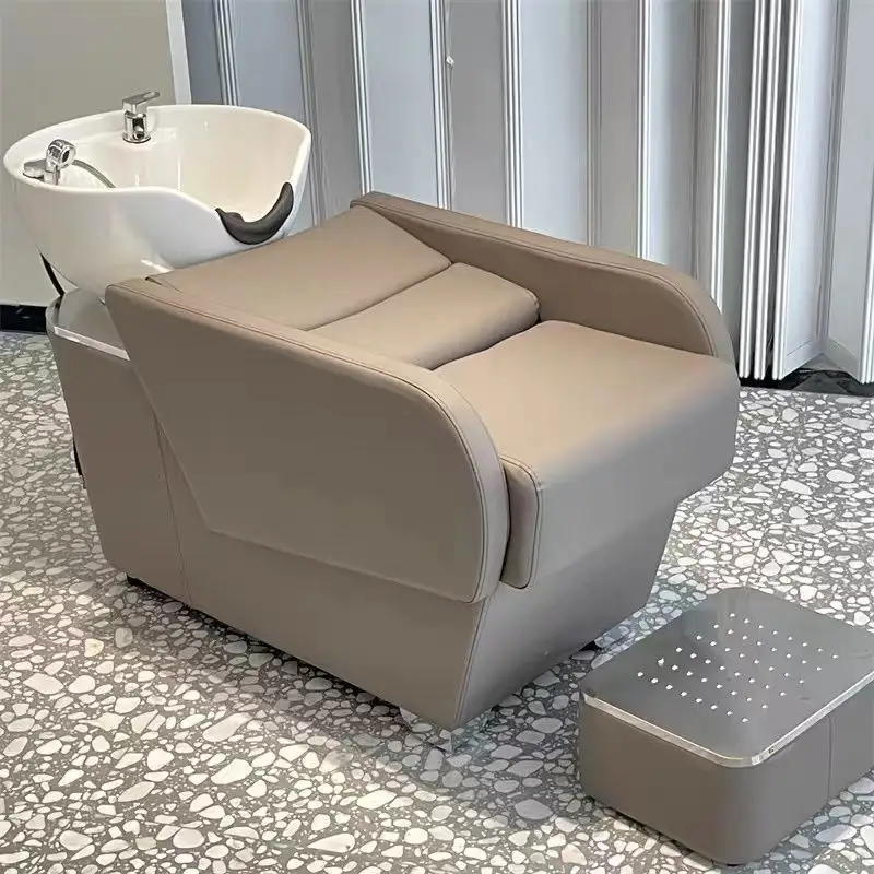 Cadeira profissional de cabeleireiro, cadeira para salão shampoo e salão de beleza