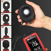 TA632A TA632B Photomètre numérique Luxmètre à sonde détachable pour illuminomètre de photographie Testeur environnemental Lux/Fc