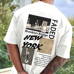 Camiseta de verano para hombre Camiseta de manga corta con cuello redondo impresa digital Ropa de ocio de hip hop - Product Image 1