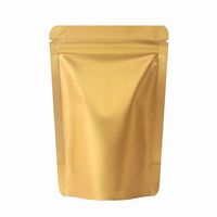 Sachet refermable mat à fermeture éclair pour noix et snacks, emballage hermétique