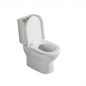 Conjunto de Inodoro de Cerámica de Dos Piezas Más Vendido en África con Lavabo y Pedestal, Drenaje P-Trap/S-Trap, Diseño Moderno - Product Image 3