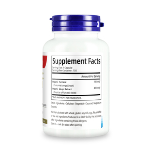 Suplemento Premium de Cúrcuma y Curcumina, 150 Cápsulas Vegetales, Absorción Mejorada, Cápsulas de Cúrcuma y Curcumina para Hombres y Mujeres - Product Image 2
