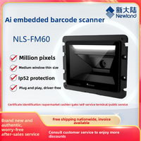 Lecteur de codes-barres USB intégré NLS-FM60 noir, garantie 10 ans, en stock, pour caisses de supermarchés, bornes de libre-service et armoires.
