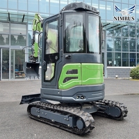 Mini-excavatrice homologuée EPA de 2,5 tonnes avec moteur Yanmar, excavatrice compacte sur chenilles avec pièces fiables, support pour les grossistes américains