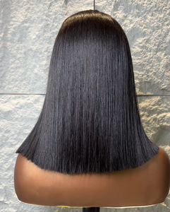 Bán Buôn Việt Nam Ngắn Bob Glueless Tóc Giả Tóc Con Người Ren Phía Trước Tóc Giả Cho Phụ Nữ Da Đen Xương Thẳng HD Ren Phía Trước Bob Tóc Giả - Product Image 4