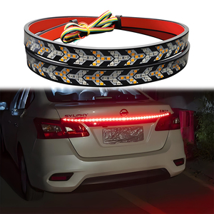 ไฟเตือน LED สำหรับกระบะท้ายรถบรรทุก 12V ขนาด 100/120/240 ซม. รูปทรงลูกศร กันน้ำ ใช้ได้กับรถกระบะทุกประเภท ความสว่าง 1200 ลูเมนส์ - Product Image 3