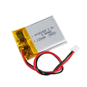 Pin dung lượng nhỏ pin lithium polymer 3.7V 301925 120mAh pin lithium