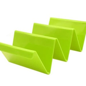Lot de 6 supports à tacos colorés de qualité supérieure, grands plateaux pour 6 tacos chacun, pour la cuisine - Product Image 2