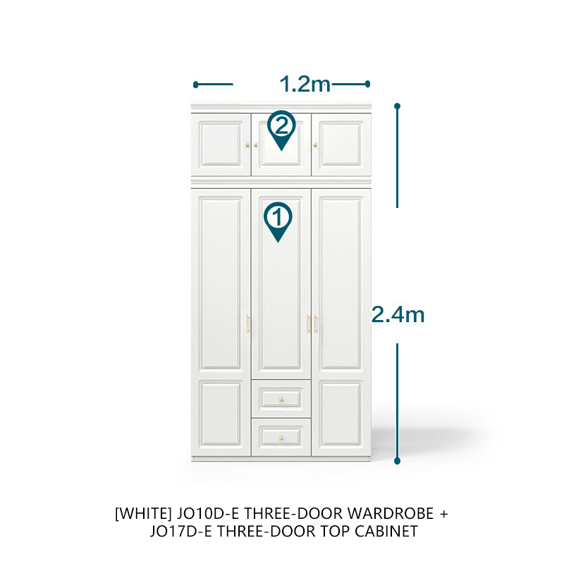 17D-Three superior de la puerta del gabinete