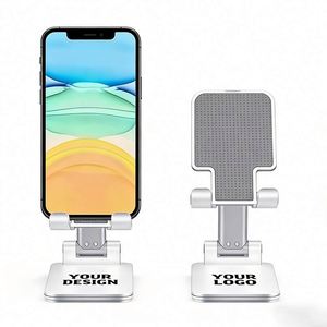 New Business Gift <b>Desk</b> <b>Foldable</b> Plastic Mobile Phone Stand Portable Logo Cellphone Holder Wholesale Custom Promotional Gifts - Product Image 1