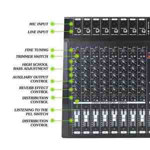 Consola de Mezclas Profesional Todo en Uno con Carcasa Metálica, Desde el Estudio Casero Hasta el Escenario, Ofrece Sonido en Cualquier Lugar - Product Image 5